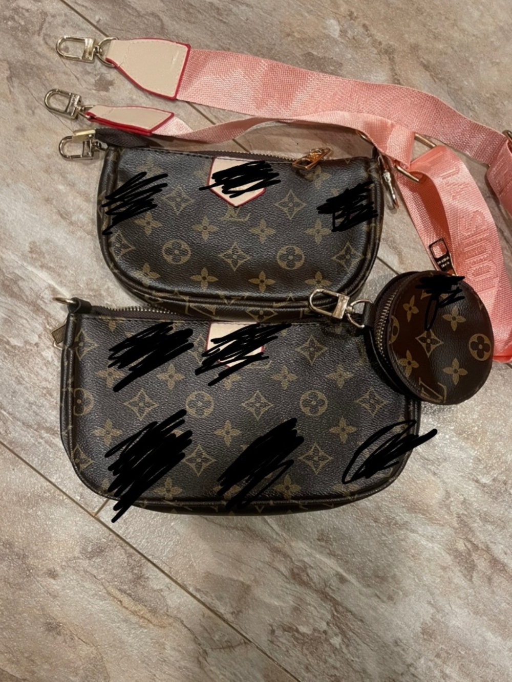 Brown two Purse